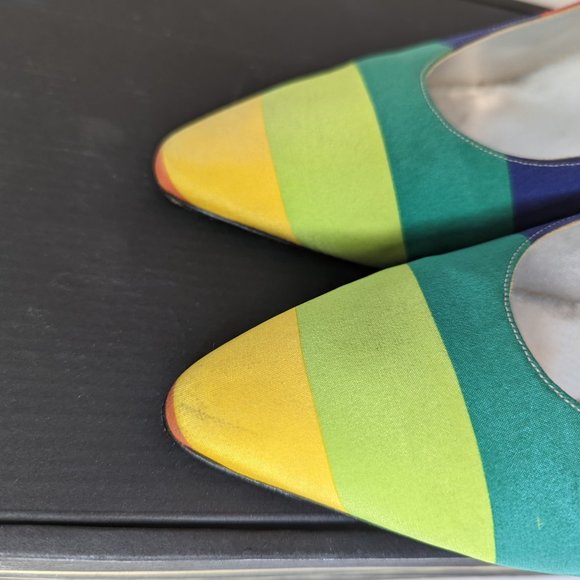Claudio Merazzi rainbow kitten heels - Picture 4 of 4